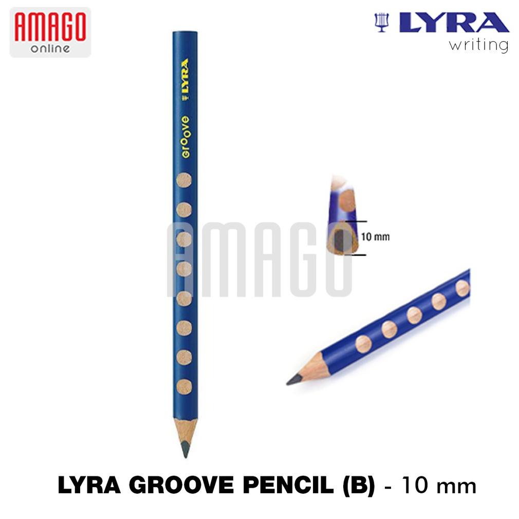 

[(BAYAR DITEMPAT) LYRA GROOVE PENCIL JUMBO (B) - BLACK - 10 MM - 1870101