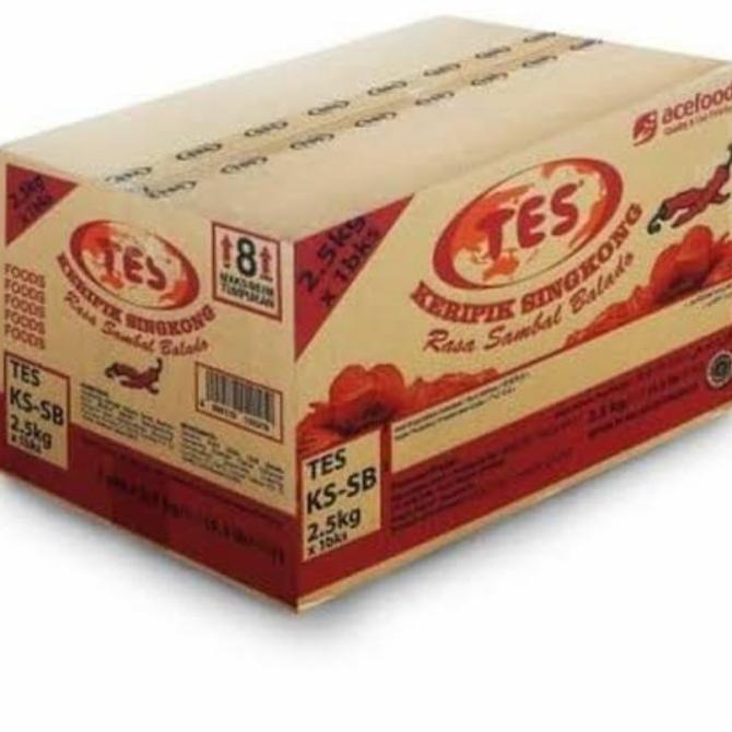 

HARGA TERJANGKAU | KERIPIK SINGKONG SAMBAL BALADO 1 KARTON 2,5 KG KG