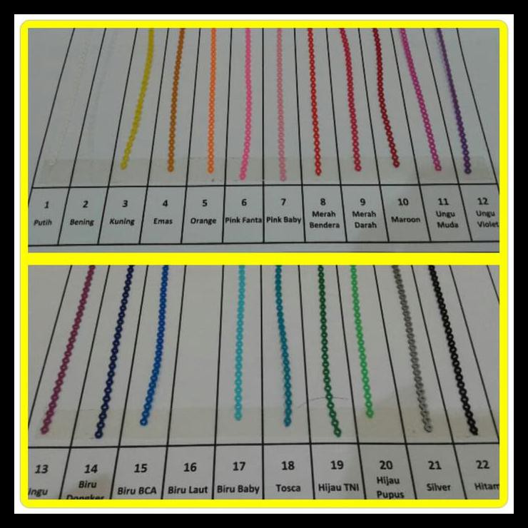 Karet Power Chain - untuk behel / bracket gigi - 10cm (cukup utk atas bawah) TERBARU