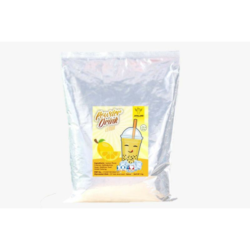 

Bubuk minuman Lemon 1 kg / serbuk minuman rasa Lemon / Halal / nikmat & segar Original By Javaland