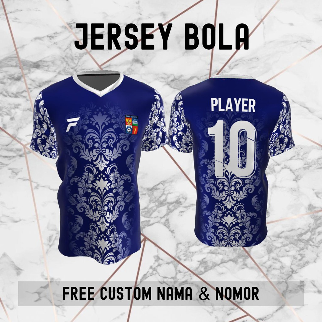 Jersey Batik PSB Bogor Klub Bola Baju Kaos Custom Nama dan Nomor Punggung - 971
