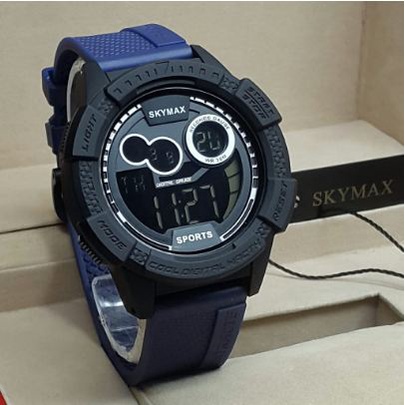 Jam tangan pria Digital original SKYMAX 2028G standar militer Bergarnsi Bisa Berenang