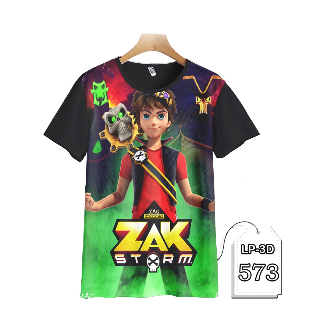 KAOS Zak Storm Baju Cartoon Animasi Anak Fashion Trendy
