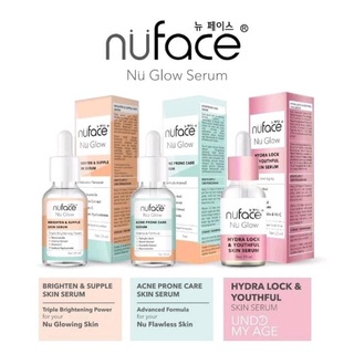 ⭐Samaaku⭐ Nuface Nu Glow Liquid Acneprone Care Serum , Nu Glow Liquid Brighten & Supple Skin Serum ,