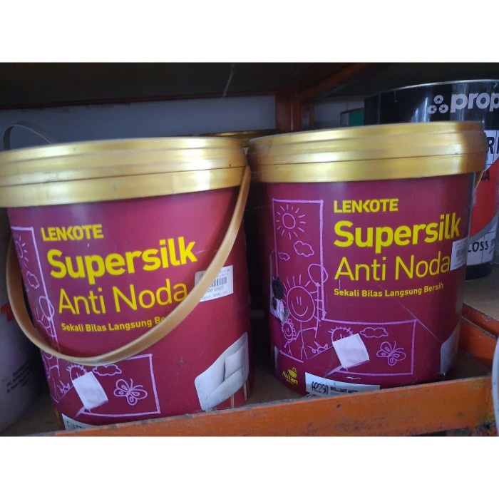 Jual Supersilk Cat Tembok Anti Noda Lenkote 25ltr Shopee Indonesia 2956