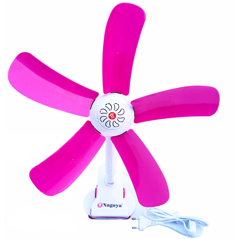 Mini Fan NG-590J Kipas Angin 5 Baling Baling Jepit 15W - random colour