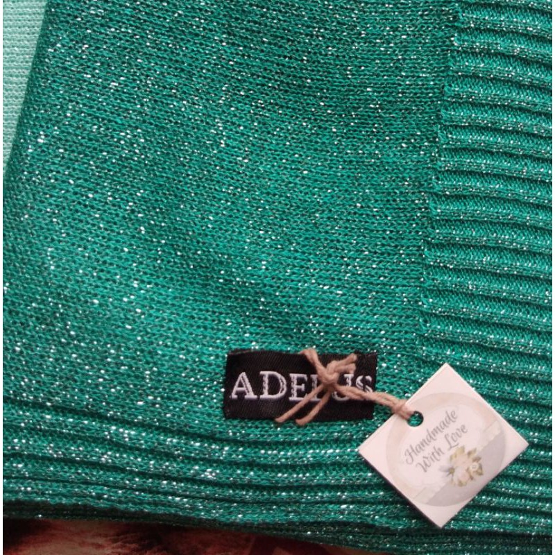 Pashmina Rajut Glitter PREMIUM By Adelus-DeepTosca