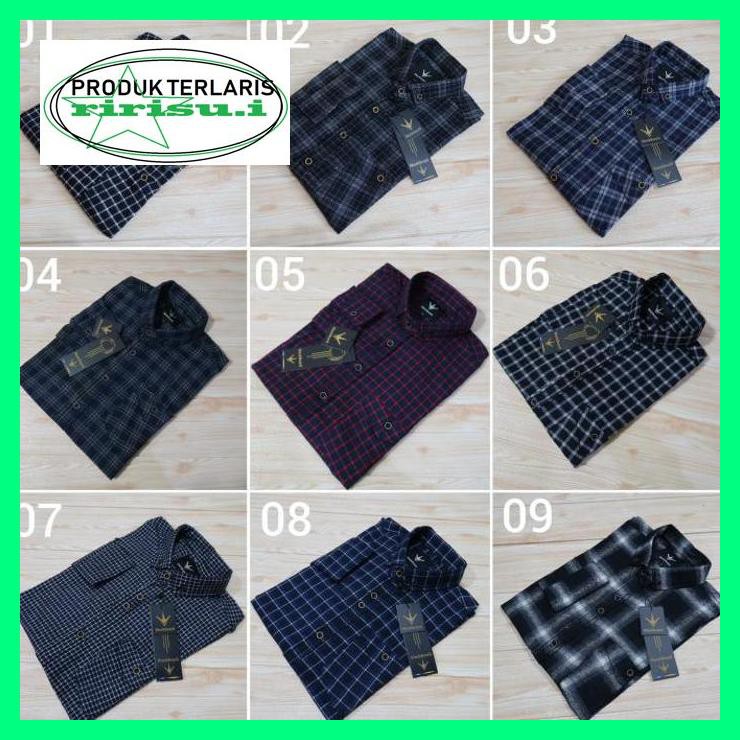 Fahion Terbaru Atasan Pria - Kaos Pria Kemeja Flanel Lengan Panjang Pria Wanita Grosir Kemeja Flanel