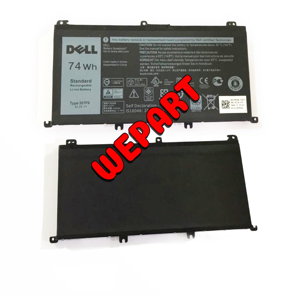 Baterai Original Dell Inspiron 15 7000 7566 7567 7557 7559 357F9