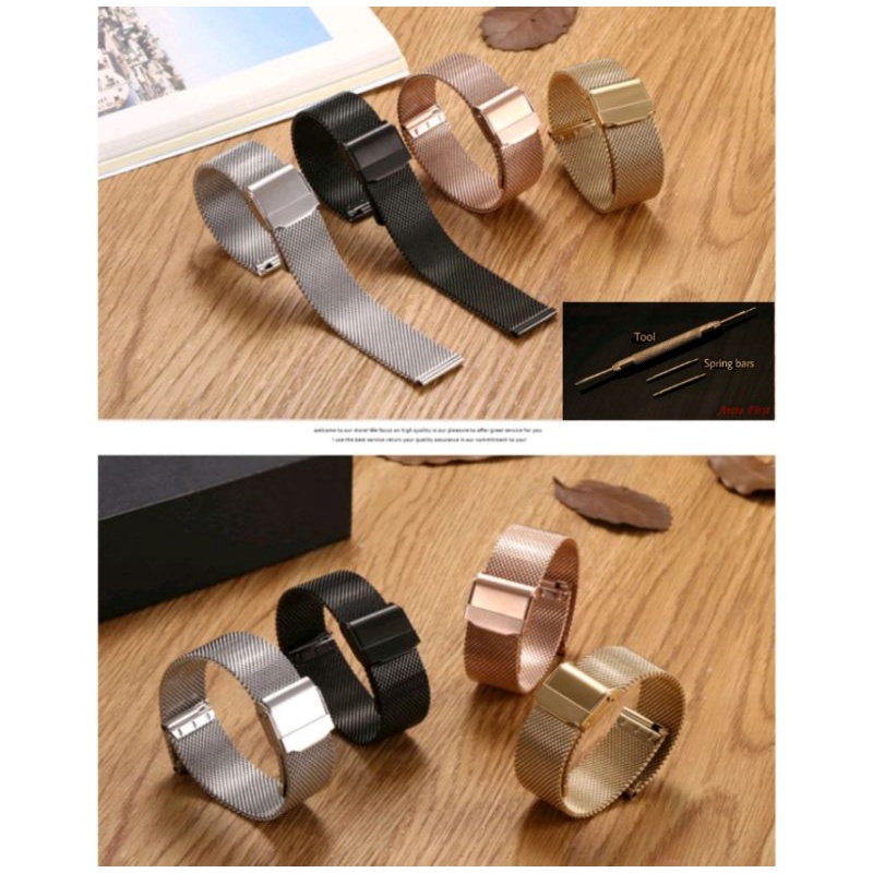 STRAP ANTI KARAT - Rantai Pasir Tali jam tangan Daniel Wellington Mesh Strap Rantai Pasir apple watc