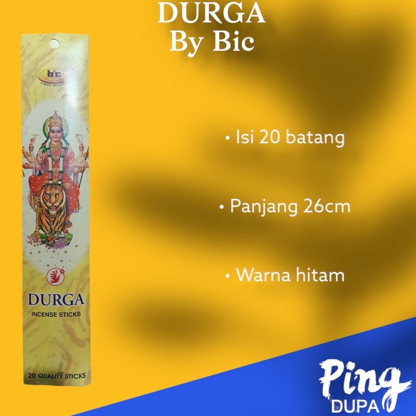 Dupa Hio Durga Dewi Perlindungan by Bic India Isi 20 Batang