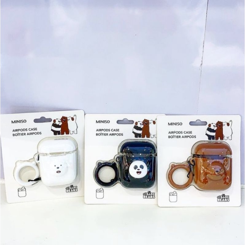 MINISO WE BARE BEARS AIRPODS CASE / TEMPAT AIRPODS WBB