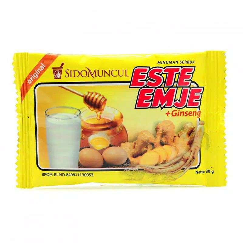 

Sidomuncul Este Emje Original Sachet (STMJ) 1 SACHET -Susu Telor Madu Jahe 30gr