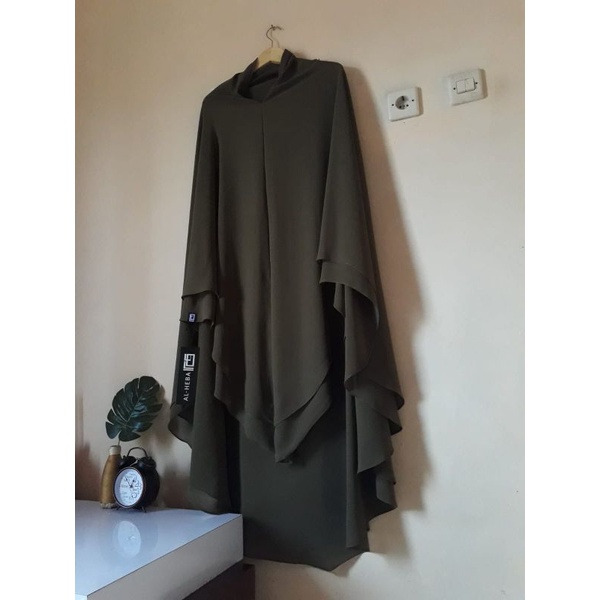 Khimar Ceruty Premium 2 Layer || V Shape - Khimar Basic || Preorder