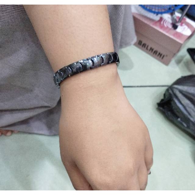 Gelang Keramik Tungsten / Gelang Kesehatan / gelang pria / gelang wanita / tungsten high quality