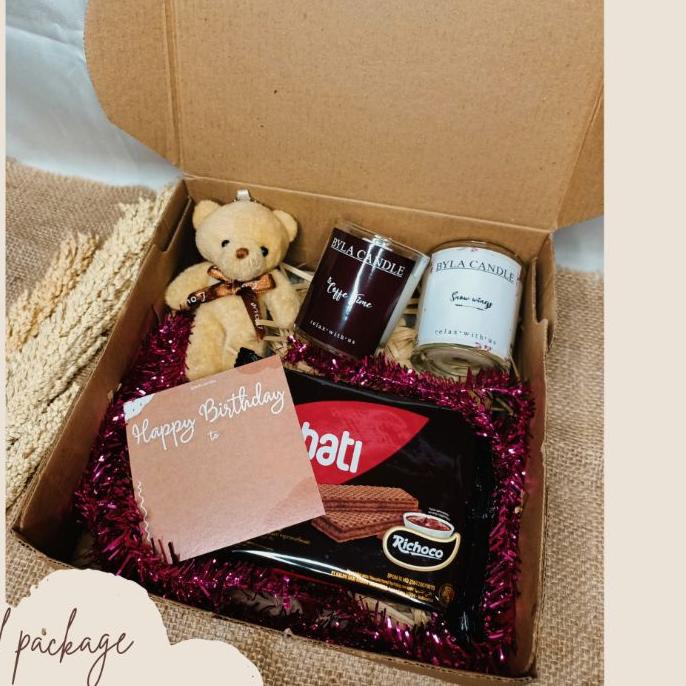 

WH6@8D Trend .Birthday Gift Box Scented candle • Spesial Packing untuk kado • BYLA|,,,!