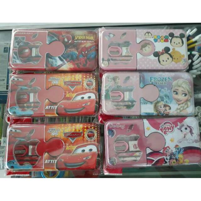 

Kotak pensil/ tempat pensil anak + isi lucu murah