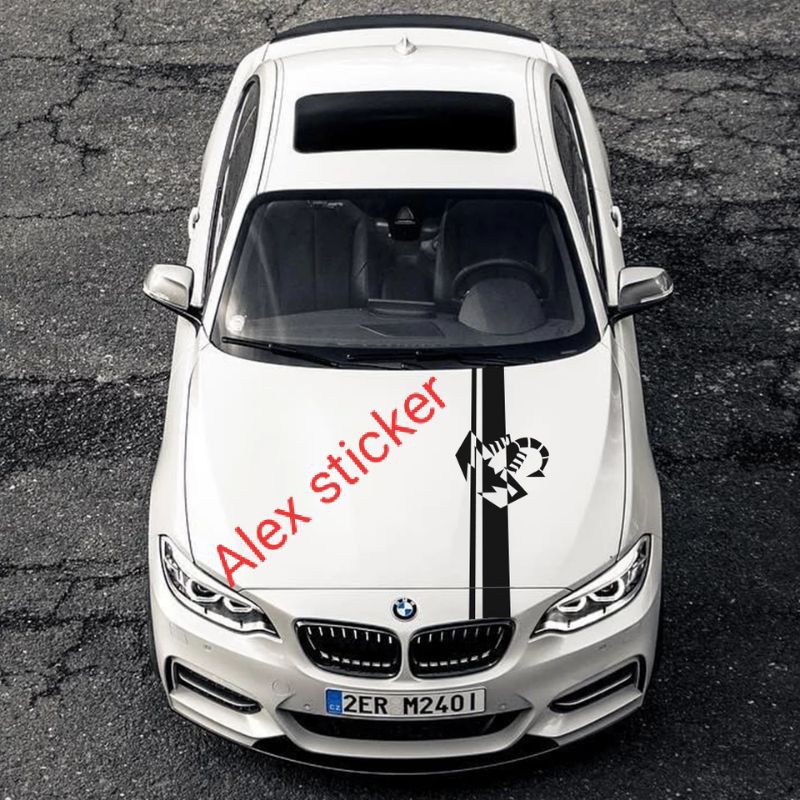 STIKER CUTTING STICKER MOBIL BRIO JAZZ AGYA AYLA CAYLA KAP DEPAN KALAJENGKING
