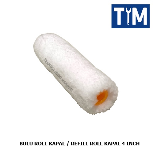 PINEHILL Refill Kuas Rol Kapal 4 INCH ( BULU ) / Isi Ulang Roll Kapal ( HARGA ECERAN )