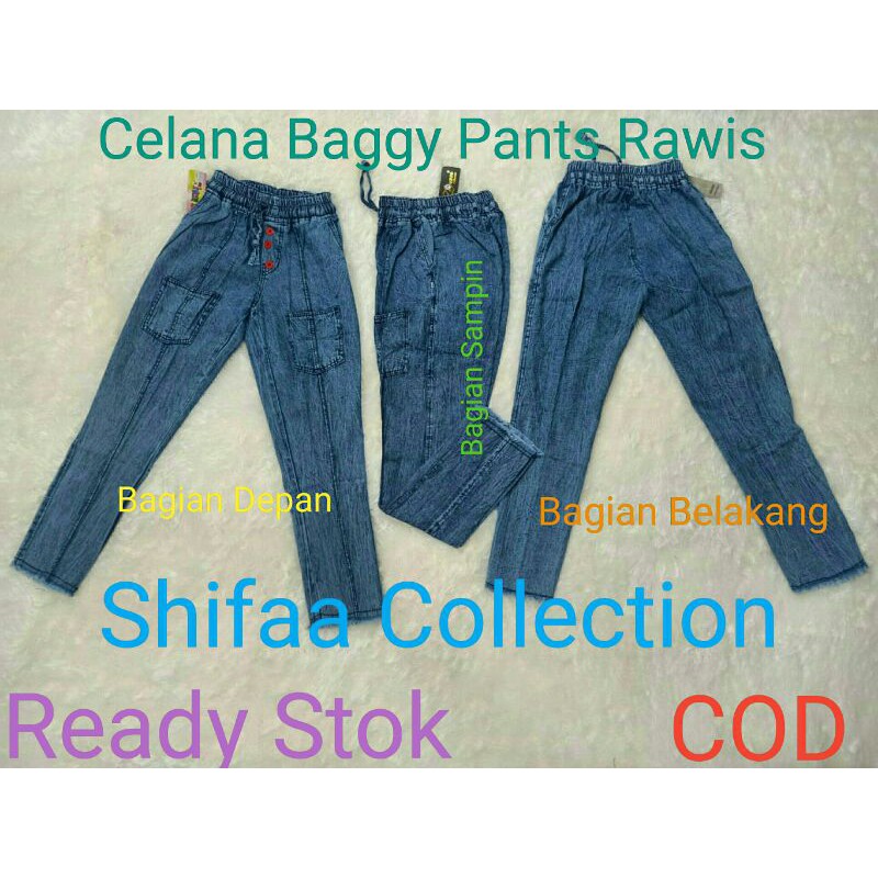 Celana Anak TanggungBaggy Pants Rawis Shoft Jeans (ukuran 24.25.26)