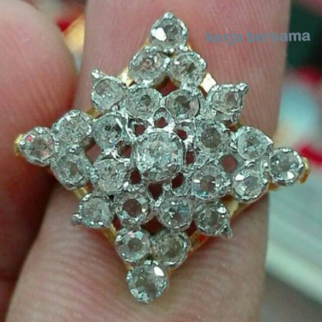 Cincin wanita berlian banjar kode 2