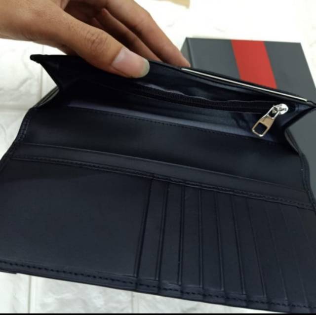 TUMI Wallet breast Pocket Navy Kualitas mirror  Material