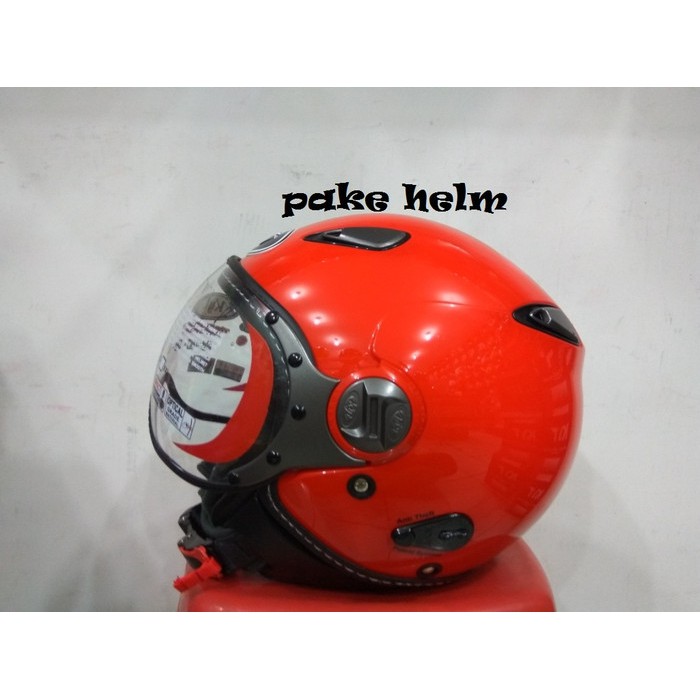 SALE HELM KYT ELSICO RETRO MERAH FERRARI HALF FACE