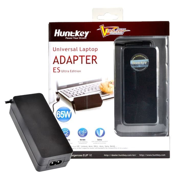 HUNTKEY UNIVERSAL NOTEBOOK ADAPTOR 65W ES ULTRA EDITION