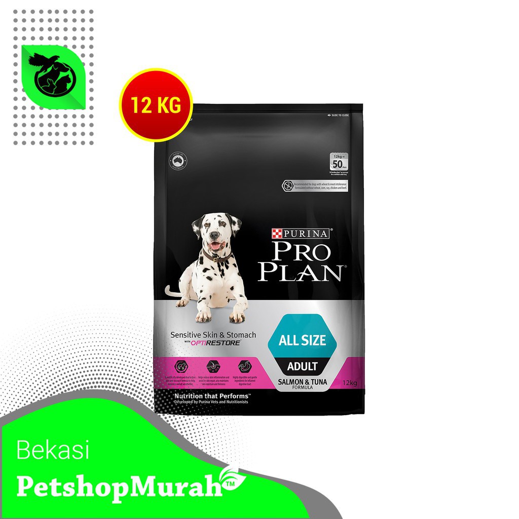 [GOSEND] Makanan Anjing Pro Plan All Size Skin &amp; Stomach 12kg Dog Food ProPlan 12 kg