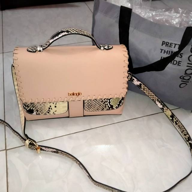 Tas Bellagio pink croco