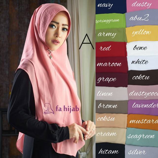 JILBAB KHIMAR PINGUIN ALESHA ALIFA CERUTI 2 LAYER PET ANTEM RUBY SYARI JUMBO NIZAM ORI FALZ TERMURAH