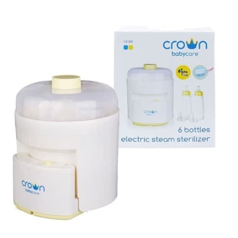 Crown Babycare 6 Bottles Electric Steam Steril Botol Susu Bayi CR-088 CR088