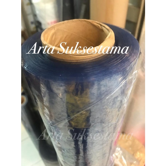 taplak meja bening meteran / mika plastik / taplak plastik bening