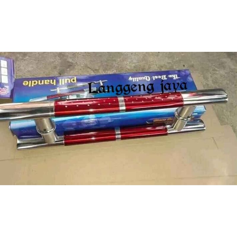 Handle pintu oval kaki tembus 45cm 60 cm gagang tarikan pintu minimalis