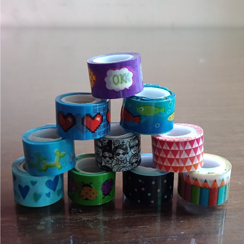 

TAPE MOTIF LUCU UNTUK SCRAPBOOK, DIARY, JOURNAL, PLANNER, DIY