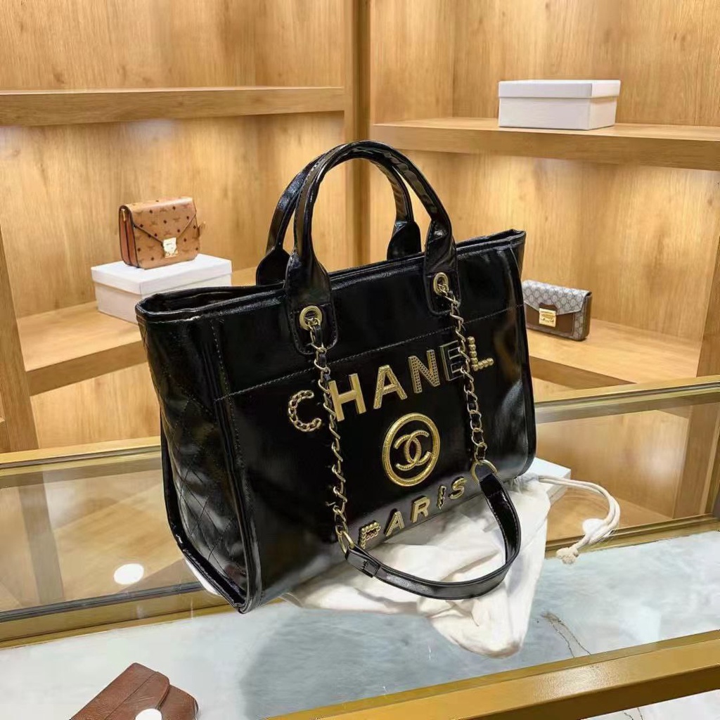 Olsh11910 Tas Tote Bag Channel Paris Wanita Import /Tas Shoulder Wanita Cantik Premium Original