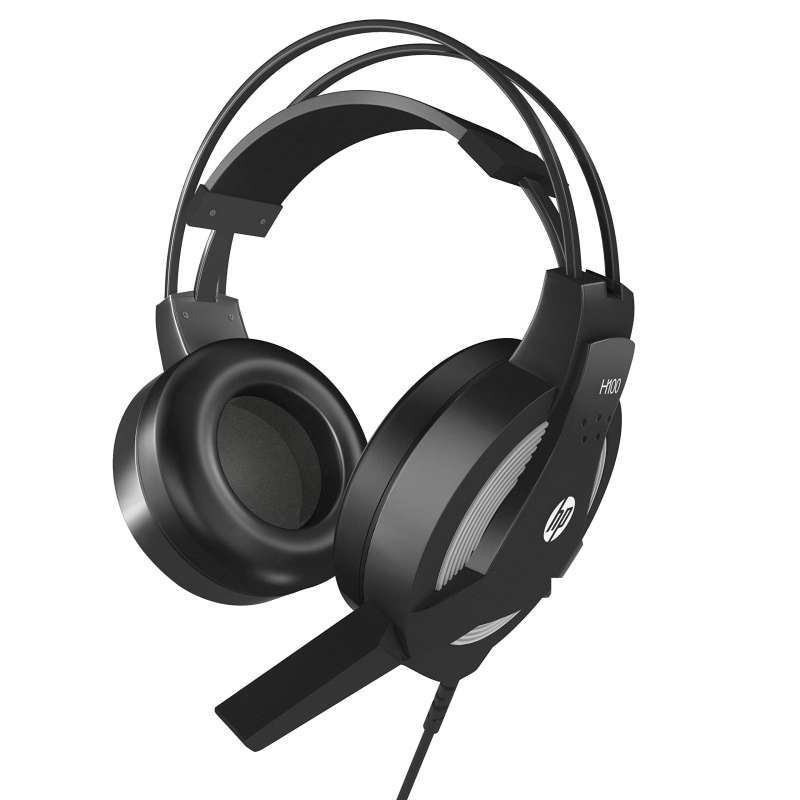 Headset Gaming HP H100 Original H-100 Mobile PC Headset With 2x Jack Headphone Gaming Series H 100