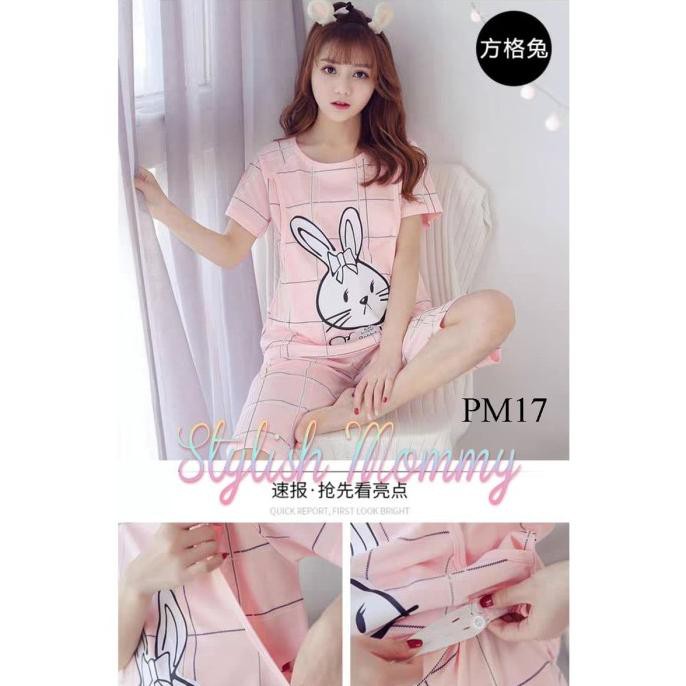 Piyama Baju Tidur Hamil Dan Menyusui Pm17