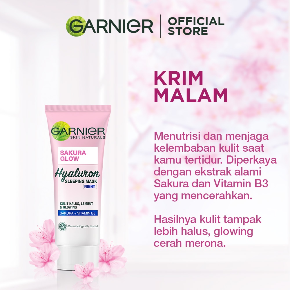 Garnier Sakura White Day Cream UVA/UVB SPF30 &amp; Night Cream 20ml