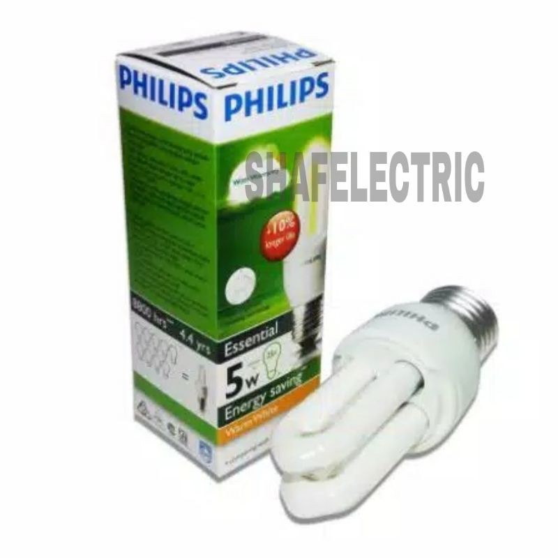 bohlam PHILIPS ESSENTIAL/Lampu philips essential/Lampu PLC PHILIPS 5W