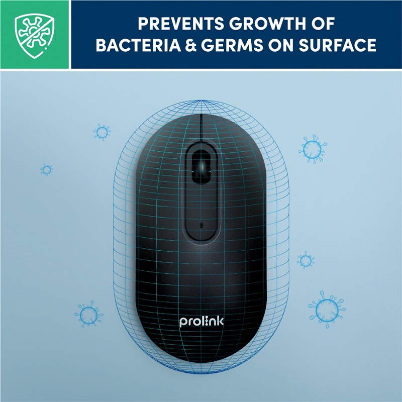 Prolink MACA Wireless Mouse Anti Bacterial Silent Click 1600DPI GM2001 MOUSE WIRELESS