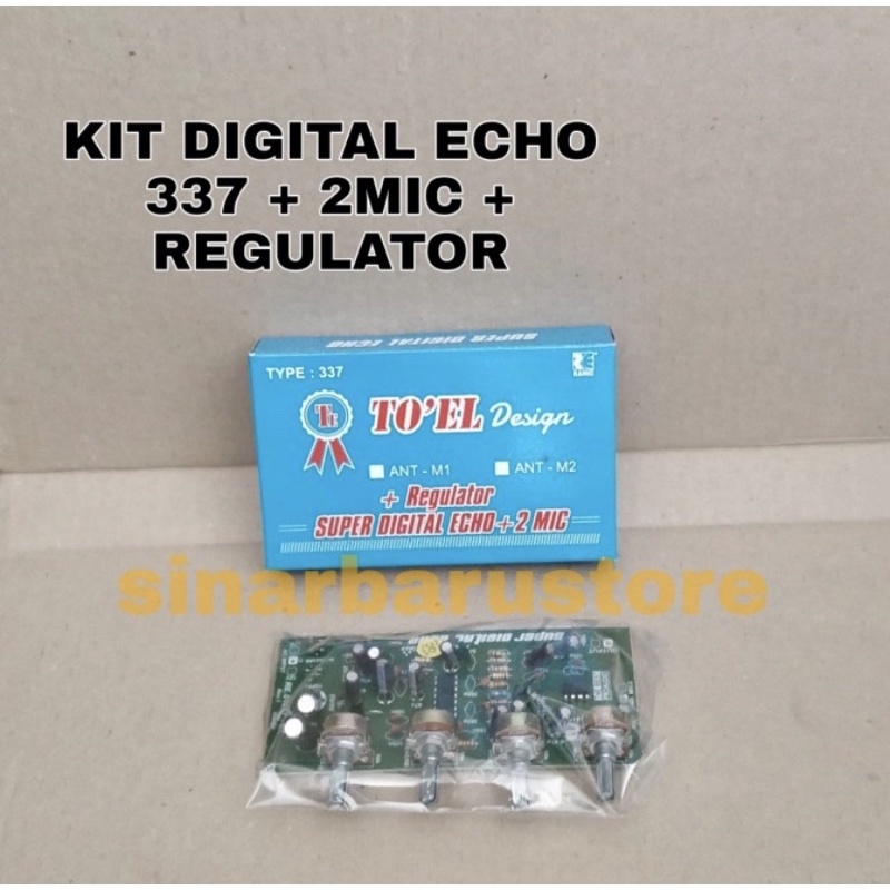 Kit Super Digital Echo + 2 Mic + Regulator Ranic Type-337
