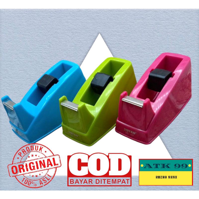 

JOYKO TC-111/tape cutter/pemotong lakban/anti slip(tape dispenser kecil)Tempat isolasi