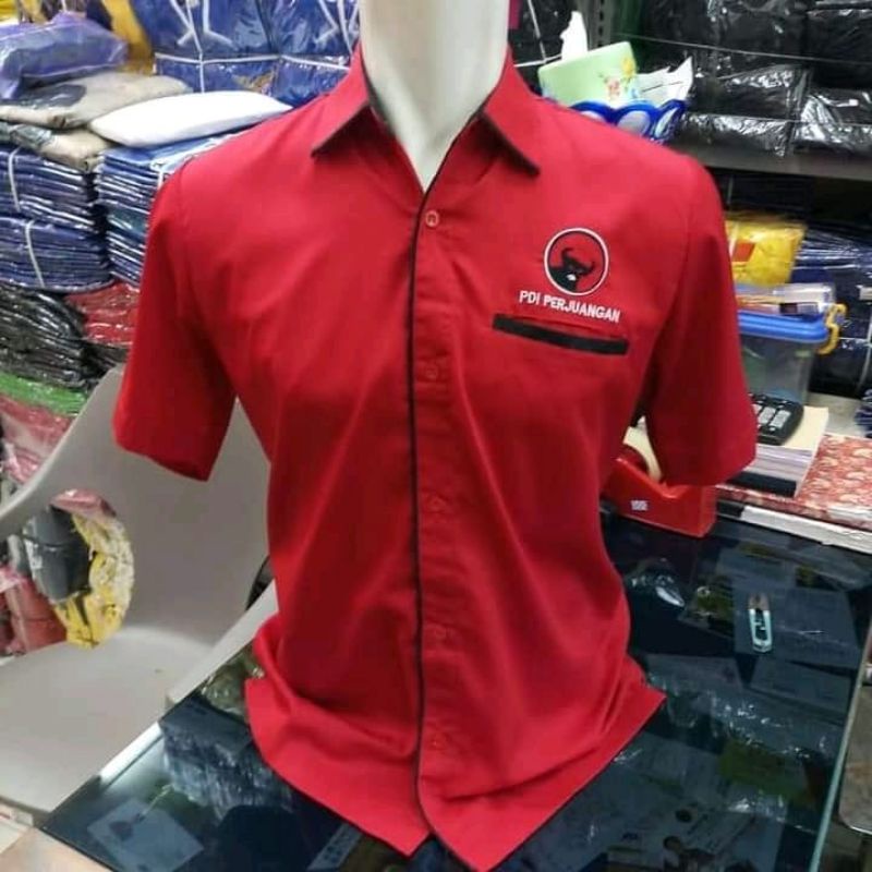 baju kemeja PDI