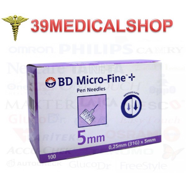 JARUM INSULIN BD MICROFINE 5MM (UNGU) BOX ISI 100