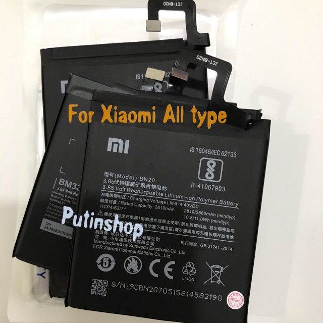 (P) Baterai batre battery Xiaomi redmi 3 4 4A 4X Mi4i Mi4C 1S 2S 5A Mi5 Mi6X 6A 4Pro 6Pro Note 3 4 5