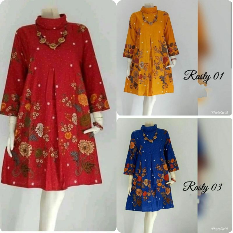 TUNIK BATIK RASTY MODERN / ATASAN BATIK WANITA MODERN