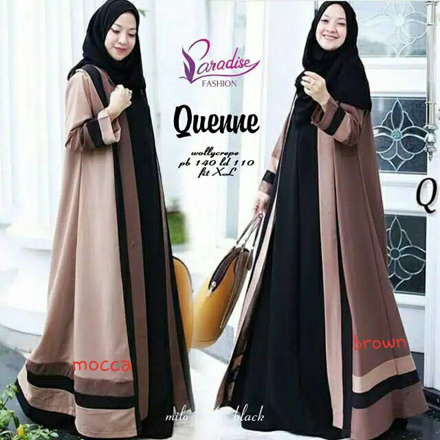 ESHAL WEAR DRESS MUSLIMAH GAMIS SYARI QUINNY