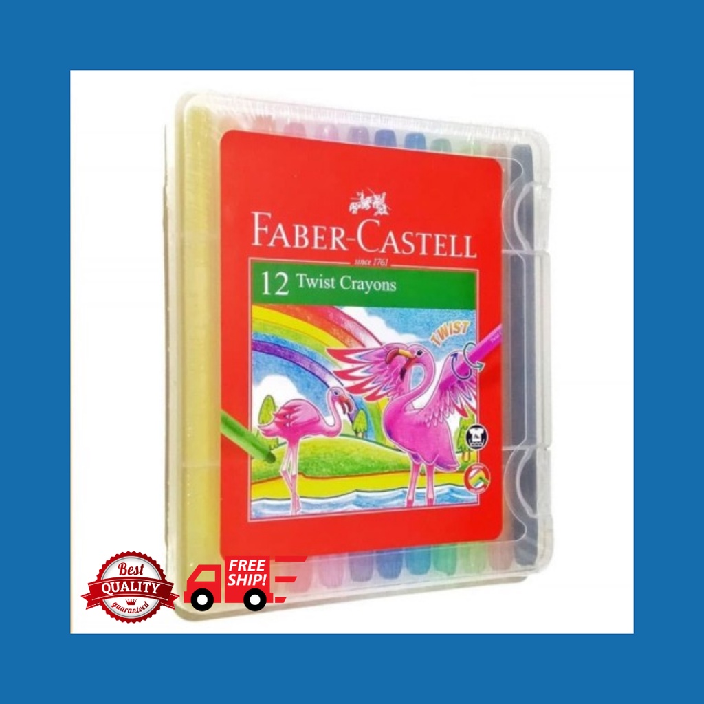 

FABER-CASTELL CRAYON PUTAR 12 WARNA 520612 TWIST CRAYONS