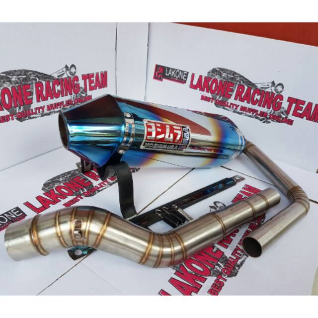 YOSHIMURA TRC HALF BLUE VIXION NVL OVI BYSON R15 XABRE K45 CBR150FI CB150R VERZA TIGER FU MX KING